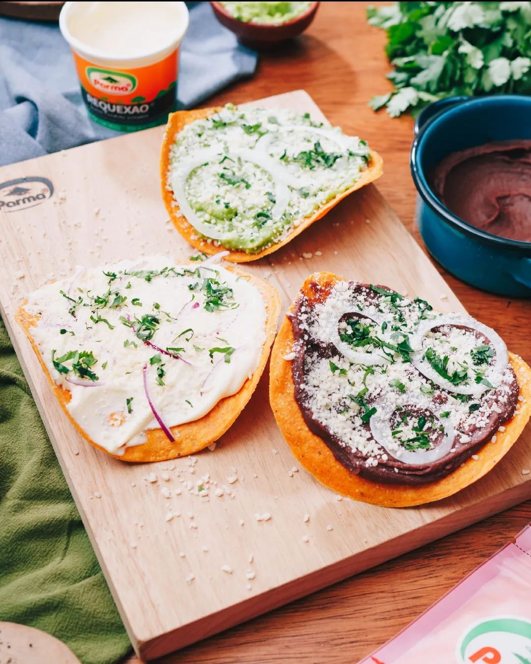 Tostadas con Quesos Parma