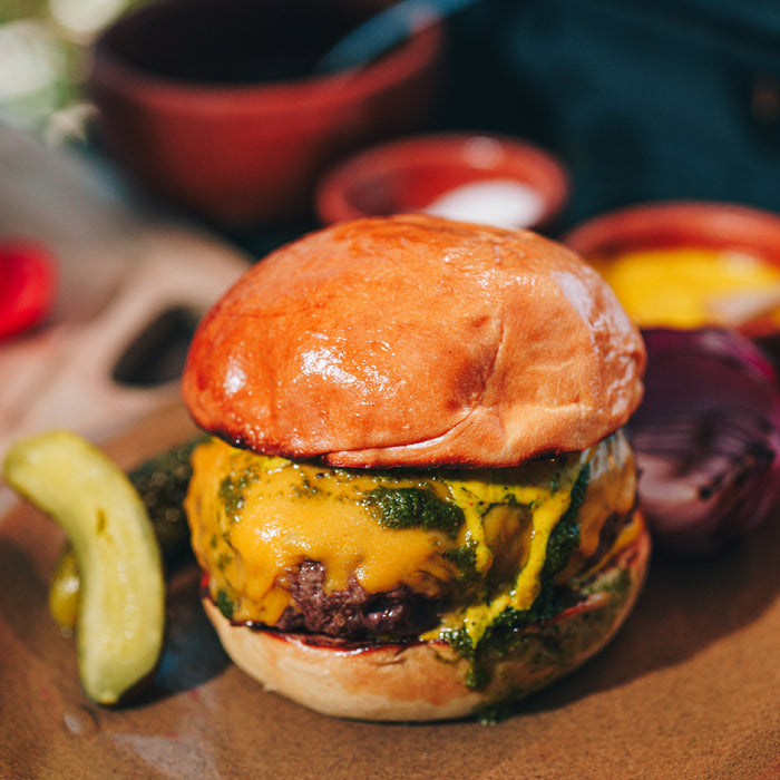 Hamburguesa con Rodajado Amarillo