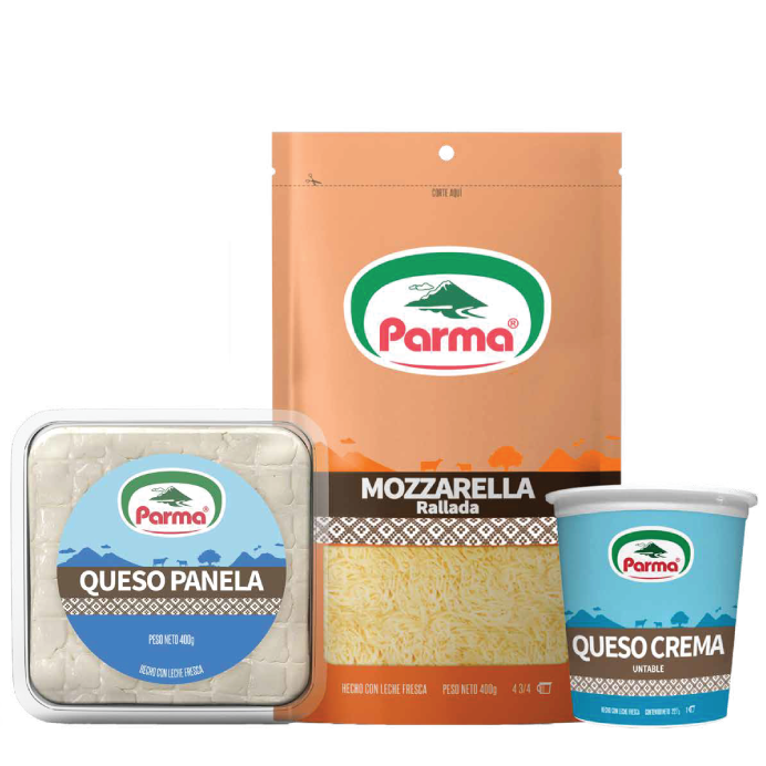 Pack panela + mozzarella + queso crema